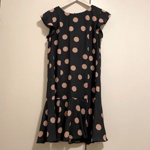Loft Drop Waist Dot Dress